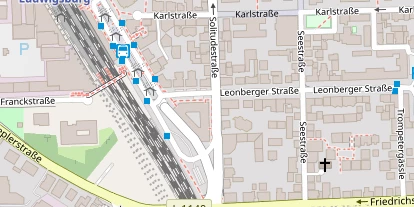 Monteurzimmer auf Satellitenbild