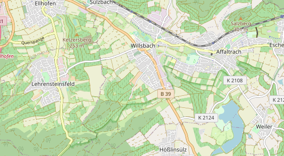 Monteurzimmer auf Karte