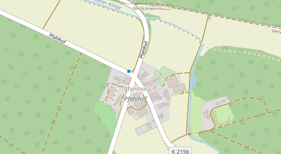 Monteurzimmer auf Satellitenbild