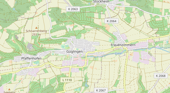 Monteurzimmer auf Karte