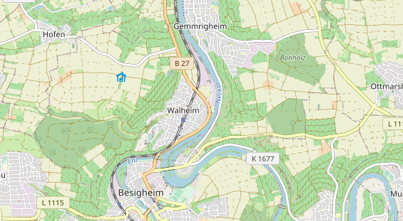 Monteurzimmer auf Karte