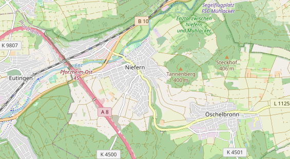 Monteurzimmer auf Karte