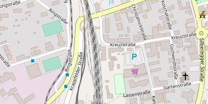 Monteurzimmer auf Satellitenbild