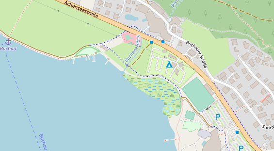 Monteurzimmer auf Satellitenbild