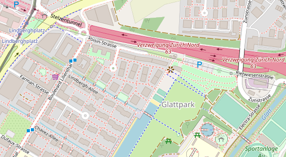 Monteurzimmer auf Satellitenbild