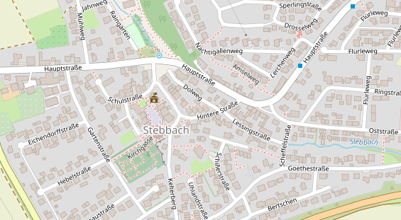 Monteurzimmer auf Satellitenbild