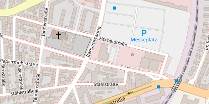 Monteurzimmer auf Satellitenbild
