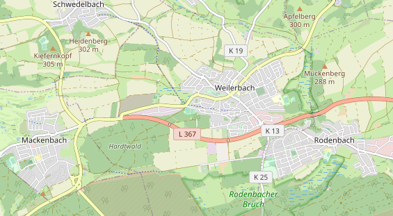 Monteurzimmer auf Karte