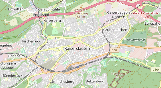 Monteurzimmer auf Karte