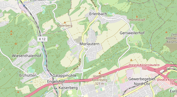 Monteurzimmer auf Karte