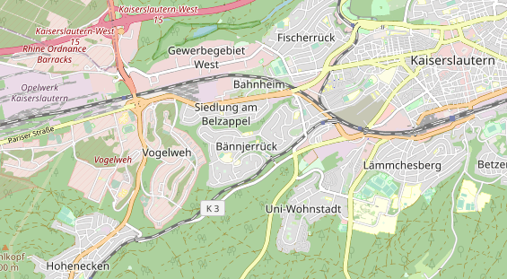 Monteurzimmer auf Karte