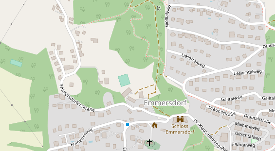 Monteurzimmer auf Satellitenbild