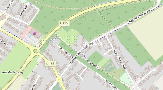 Monteurzimmer auf Satellitenbild