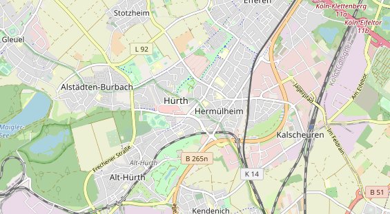 Monteurzimmer auf Karte