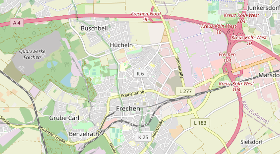 Monteurzimmer auf Karte