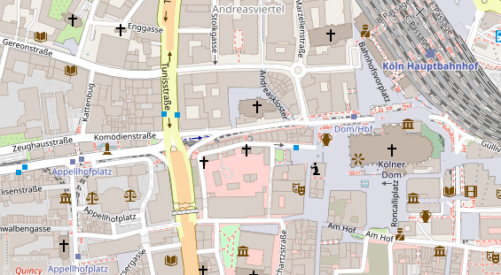 Monteurzimmer auf Satellitenbild