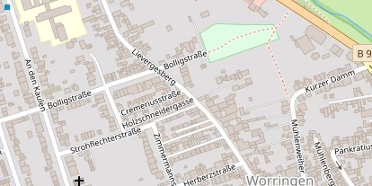Monteurzimmer auf Satellitenbild