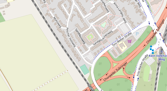 Monteurzimmer auf Satellitenbild