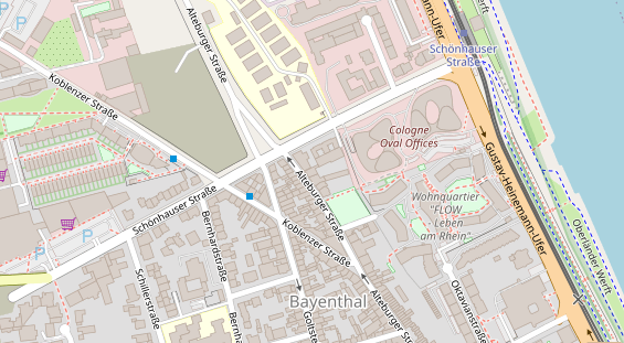 Monteurzimmer auf Satellitenbild