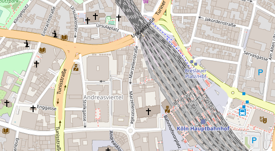 Monteurzimmer auf Satellitenbild