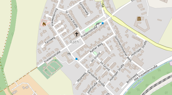 Monteurzimmer auf Satellitenbild