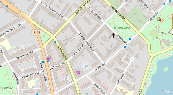 Monteurzimmer auf Satellitenbild