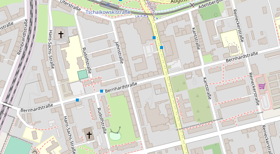 Monteurzimmer auf Satellitenbild