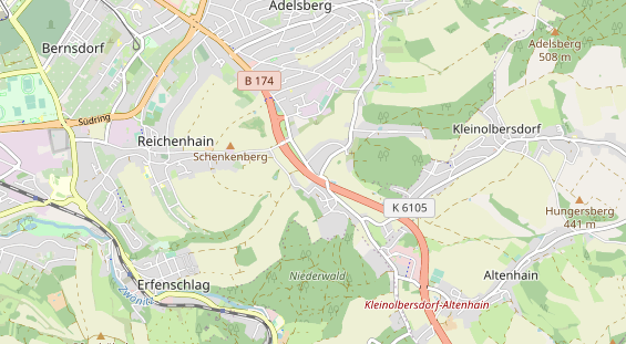 Monteurzimmer auf Karte