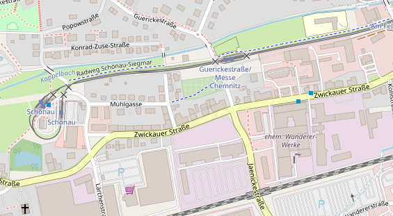 Monteurzimmer auf Satellitenbild