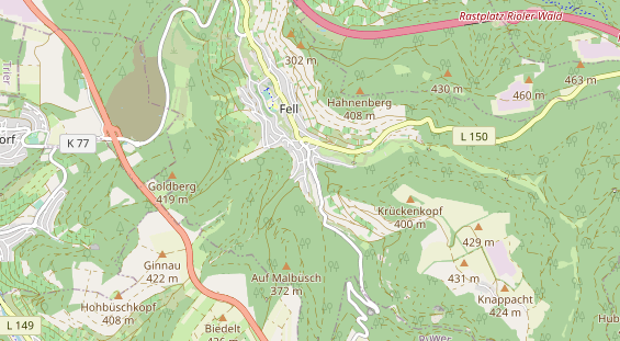 Monteurzimmer auf Karte