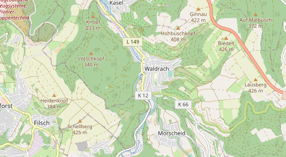 Monteurzimmer auf Karte