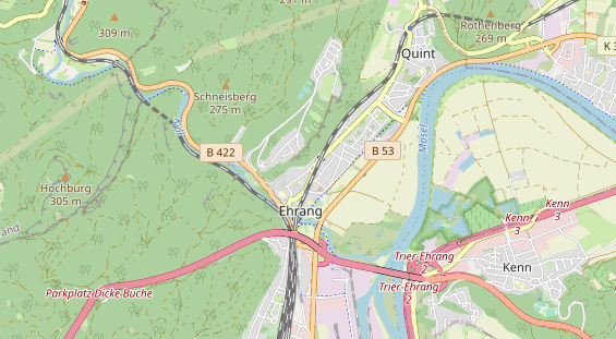 Monteurzimmer auf Karte