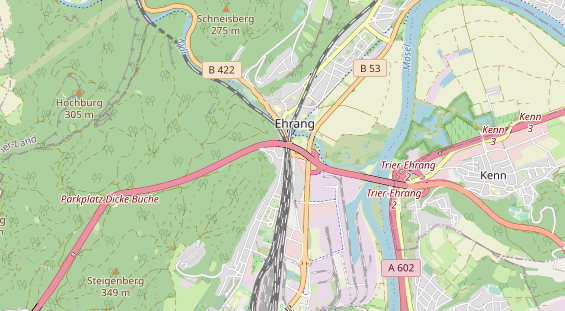 Monteurzimmer auf Karte