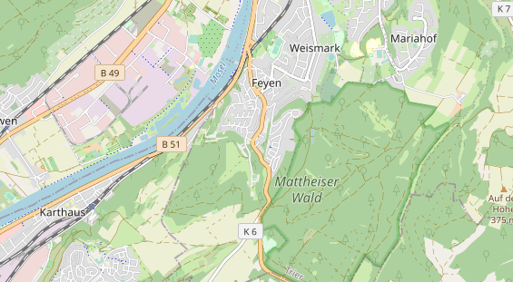 Monteurzimmer auf Karte