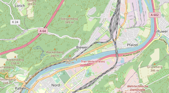 Monteurzimmer auf Karte