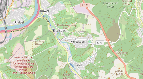 Monteurzimmer auf Karte