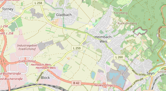 Monteurzimmer auf Karte