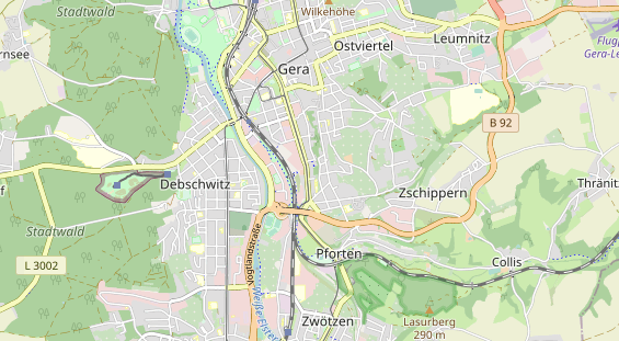 Monteurzimmer auf Karte