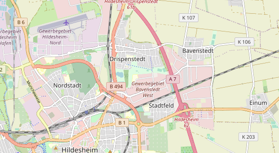 Monteurzimmer auf Karte