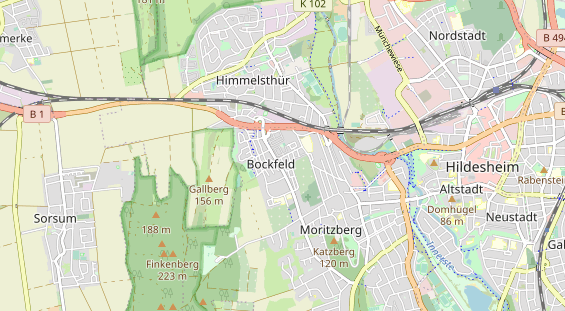 Monteurzimmer auf Karte