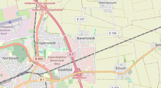 Monteurzimmer auf Karte