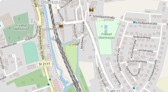 Monteurzimmer auf Satellitenbild