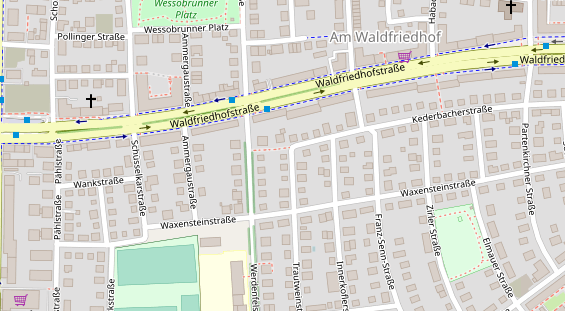 Monteurzimmer auf Satellitenbild
