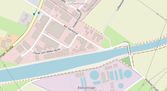 Monteurzimmer auf Satellitenbild