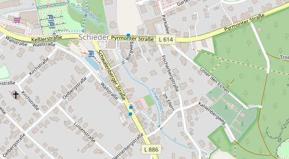 Monteurzimmer auf Satellitenbild