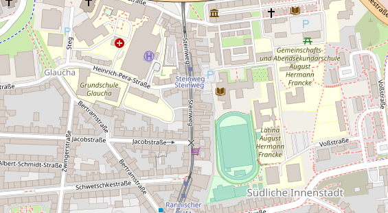 Monteurzimmer auf Satellitenbild