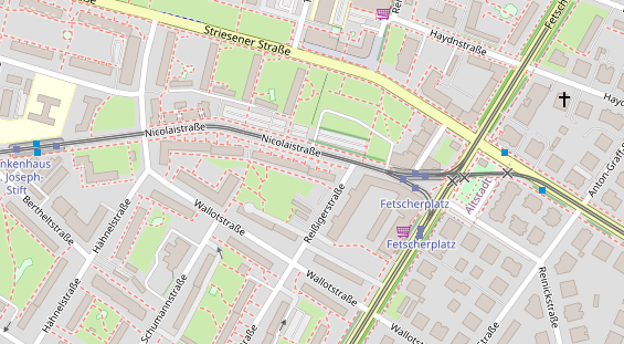 Monteurzimmer auf Satellitenbild