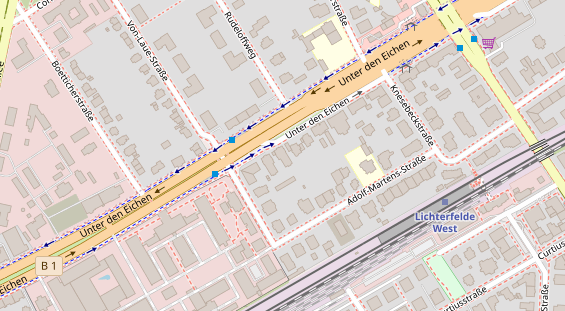 Monteurzimmer auf Satellitenbild
