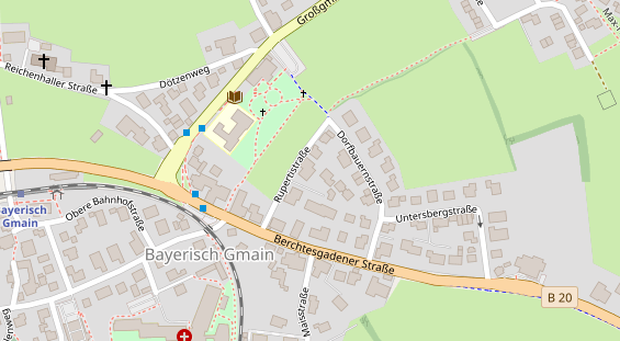 Monteurzimmer auf Satellitenbild