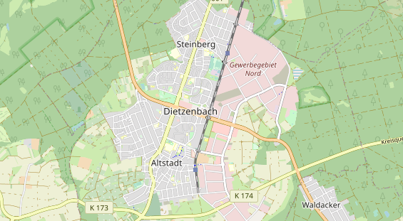 Monteurzimmer auf Karte